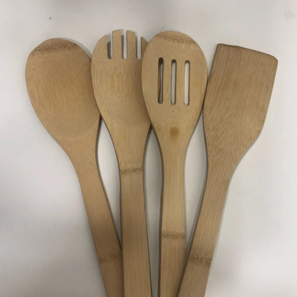 Four piece Bamboo Utensils